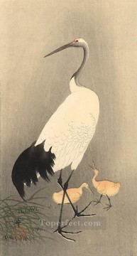 Ohara Koson Painting - Red crowned Crane Ohara Koson Shin hanga